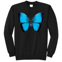 Morpho Butterfly Close Up 3D Tall Sweatshirt