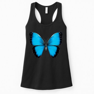 Morpho Butterfly Close Up 3D Womens Tank Top