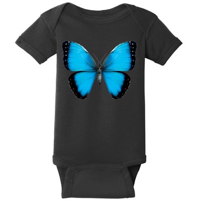 Morpho Butterfly Close Up 3D Baby Bodysuit