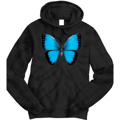 Morpho Butterfly Close Up 3D Tie Dye Hoodie