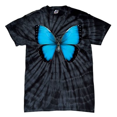 Morpho Butterfly Close Up 3D Tie-Dye T-Shirt