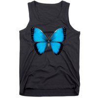 Morpho Butterfly Close Up 3D Tank Top