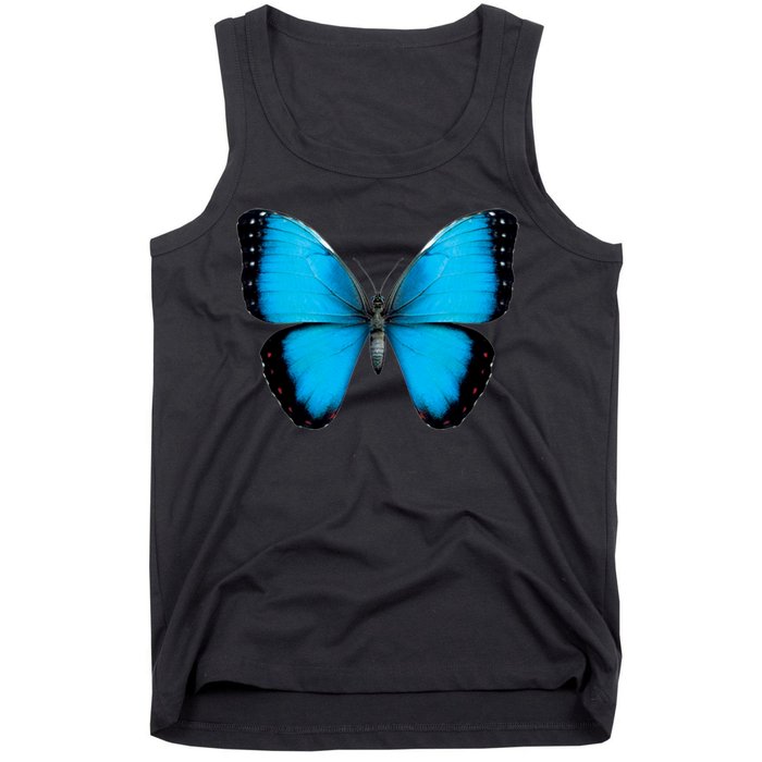 Morpho Butterfly Close Up 3D Tank Top