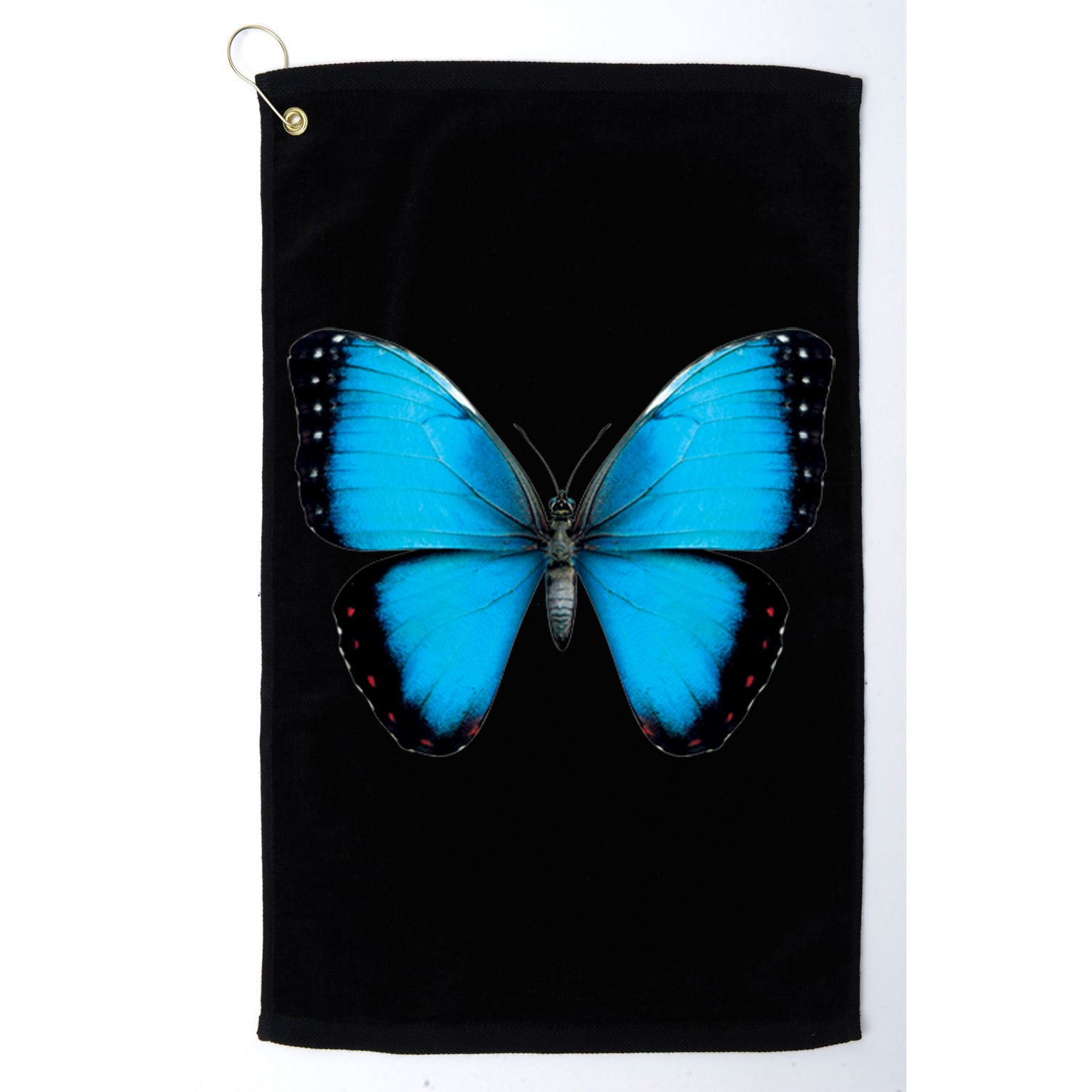 Morpho Butterfly Close Up 3D Golf Towel