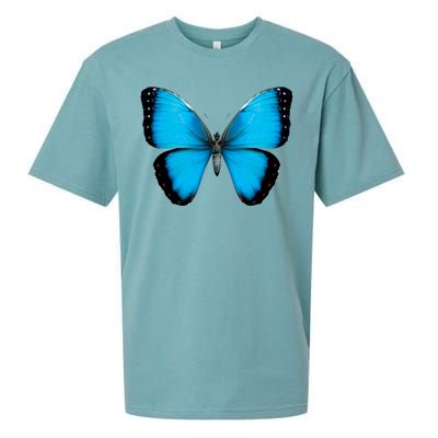 Morpho Butterfly Close Up 3D Sueded Cloud Jersey T-Shirt