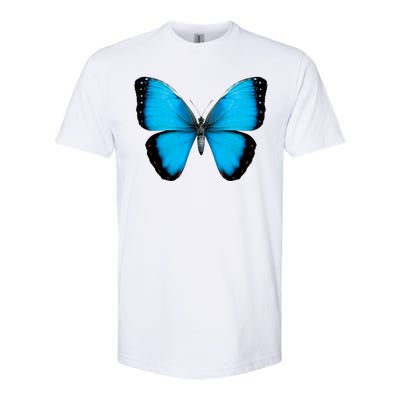 Morpho Butterfly Close Up 3D Softstyle CVC T-Shirt