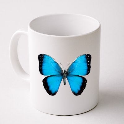 Morpho Butterfly Close Up 3D Coffee Mug