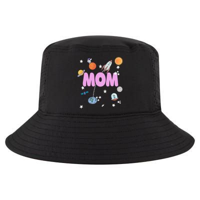 Mom Outer Space Birthday Party Planets Stars Spaceship Ufo Cool Gift Cool Comfort Performance Bucket Hat