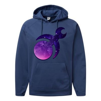 Mark Of Slaanesh Chaos Gods Performance Fleece Hoodie