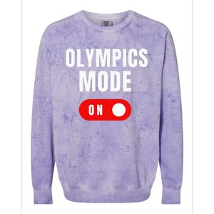 Mode On Sports Athlete Coach Gymnast Track Skating Colorblast Crewneck Sweatshirt