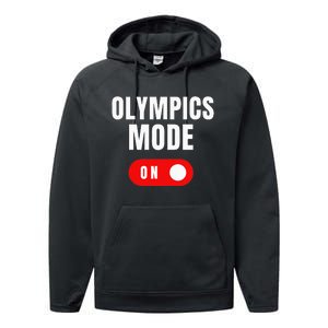 Mode On Sports Athlete Coach Gymnast Track Skating Performance Fleece Hoodie