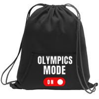 Mode On Sports Athlete Coach Gymnast Track Skating Sweatshirt Cinch Pack Bag