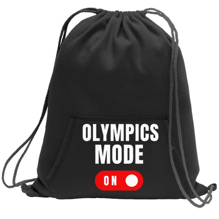 Mode On Sports Athlete Coach Gymnast Track Skating Sweatshirt Cinch Pack Bag