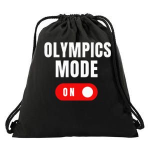 Mode On Sports Athlete Coach Gymnast Track Skating Drawstring Bag