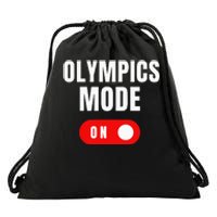 Mode On Sports Athlete Coach Gymnast Track Skating Drawstring Bag