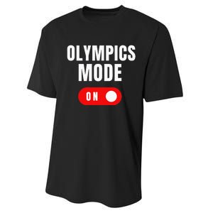 Mode On Sports Athlete Coach Gymnast Track Skating Performance Sprint T-Shirt