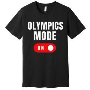 Mode On Sports Athlete Coach Gymnast Track Skating Premium T-Shirt