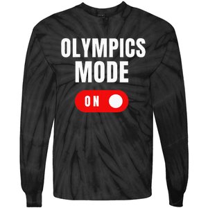 Mode On Sports Athlete Coach Gymnast Track Skating Tie-Dye Long Sleeve Shirt