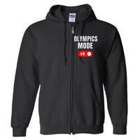 Mode On Sports Athlete Coach Gymnast Track Skating Full Zip Hoodie