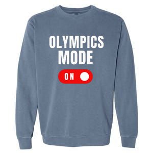 Mode On Sports Athlete Coach Gymnast Track Skating Garment-Dyed Sweatshirt