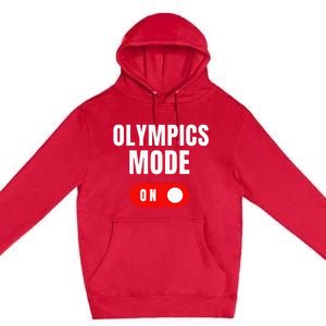 Mode On Sports Athlete Coach Gymnast Track Skating Premium Pullover Hoodie