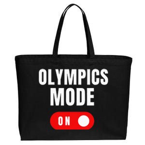 Mode On Sports Athlete Coach Gymnast Track Skating Cotton Canvas Jumbo Tote