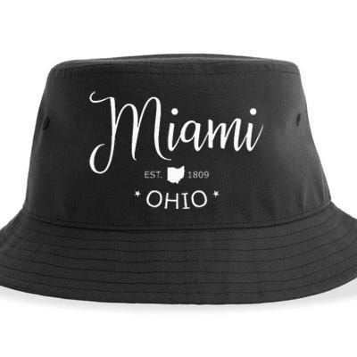 Miami Ohio Sports Design Souvenir Sustainable Bucket Hat