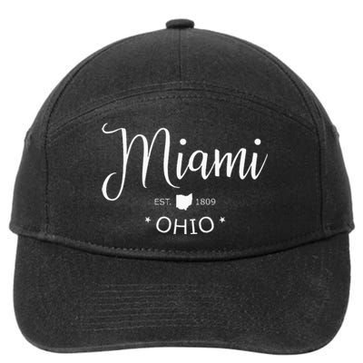 Miami Ohio Sports Design Souvenir 7-Panel Snapback Hat