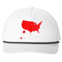 Map Of States Where Trump Is Your President Funny Political Snapback Five-Panel Rope Hat