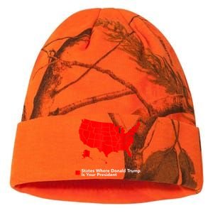 Map Of States Where Trump Is Your President Funny Political Kati Licensed 12" Camo Beanie