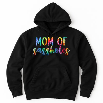 Mom of Sassholes Funny Colorful Hoodie