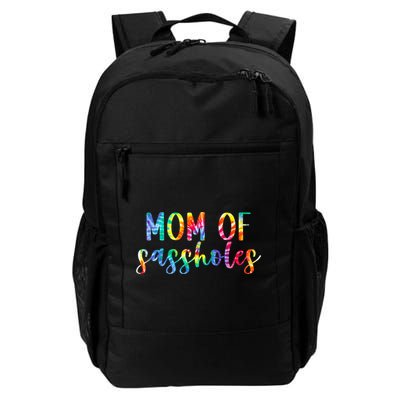 Mom of Sassholes Funny Colorful Backpack