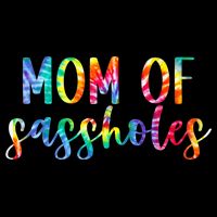 Mom of Sassholes Funny Colorful Bucket Hat