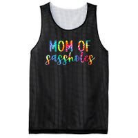 Mom of Sassholes Funny Colorful Mesh Reversible Basketball Jersey Tank