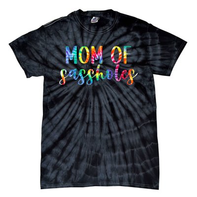 Mom of Sassholes Funny Colorful Tie-Dye T-Shirt