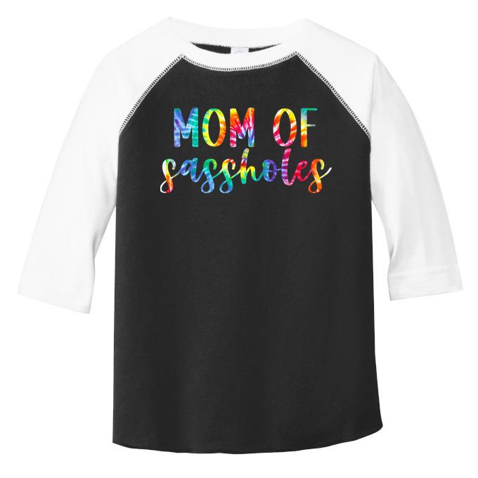 Mom of Sassholes Funny Colorful Toddler Fine Jersey T-Shirt