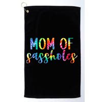 Mom of Sassholes Funny Colorful Golf Towel