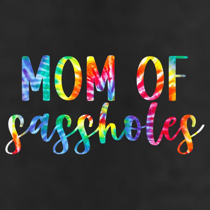 Mom of Sassholes Funny Colorful Golf Towel