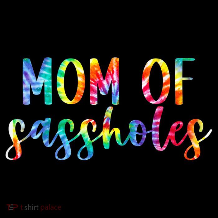 Mom of Sassholes Funny Colorful Kids T-Shirt