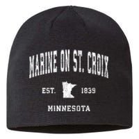 Marine On St. Croix Minnesota Mn Vintage Athletic Sports Sustainable Beanie