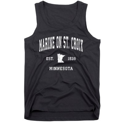 Marine On St. Croix Minnesota Mn Vintage Athletic Sports Tank Top