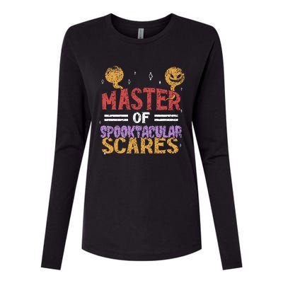 Master Of Spooktacular Scares Father Dad Daddy Halloween Meaningful Gift Womens Cotton Relaxed Long Sleeve T-Shirt