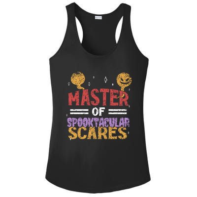 Master Of Spooktacular Scares Father Dad Daddy Halloween Meaningful Gift Ladies PosiCharge Competitor Racerback Tank