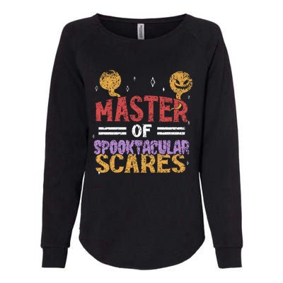 Master Of Spooktacular Scares Father Dad Daddy Halloween Meaningful Gift Womens California Wash Sweatshirt