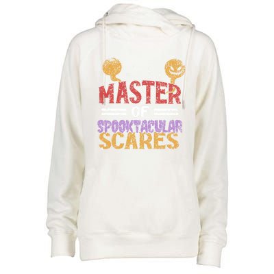 Master Of Spooktacular Scares Father Dad Daddy Halloween Meaningful Gift Womens Funnel Neck Pullover Hood