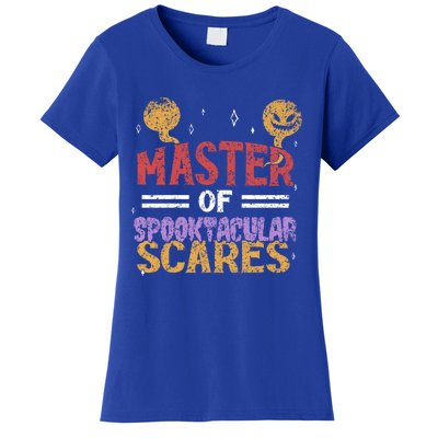 Master Of Spooktacular Scares Father Dad Daddy Halloween Meaningful Gift Women's T-Shirt