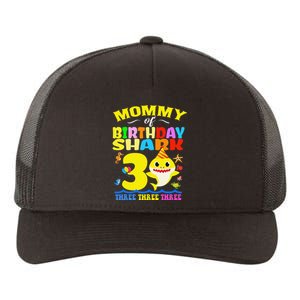 Mommy Of Shark Birthday 3rd Matching Party For Family Yupoong Adult 5-Panel Trucker Hat