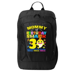 Mommy Of Shark Birthday 3rd Matching Party For Family City Backpack