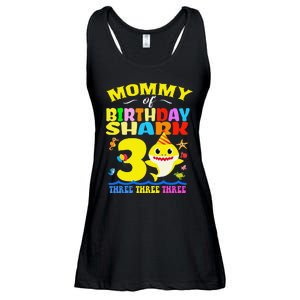 Mommy Of Shark Birthday 3rd Matching Party For Family Ladies Essential Flowy Tank