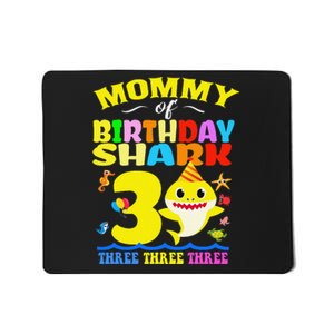 Mommy Of Shark Birthday 3rd Matching Party For Family Mousepad